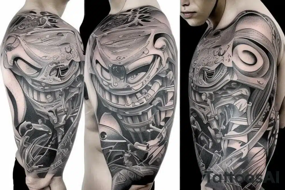 Cinematic fantasy battle scene