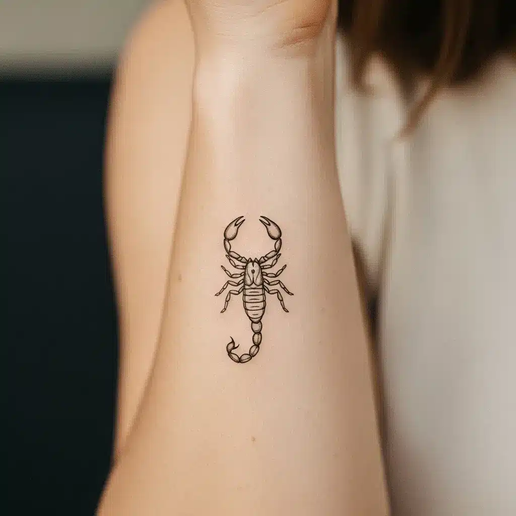 a single fine-line scorpion