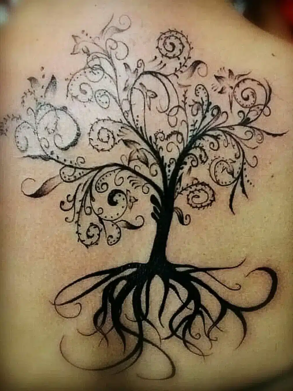 Black ink tree