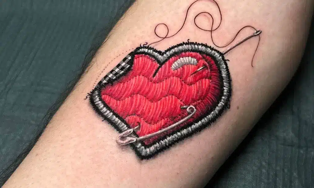 Heart shaped tattoo