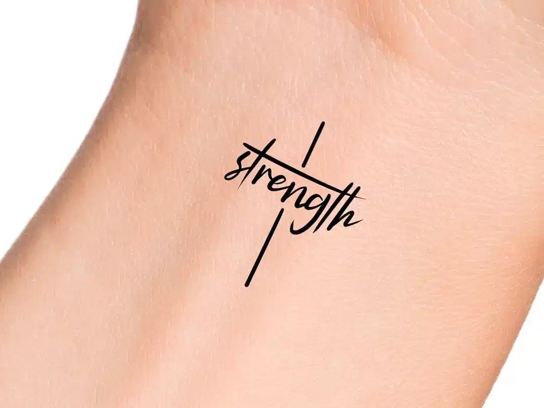 strength tattoo