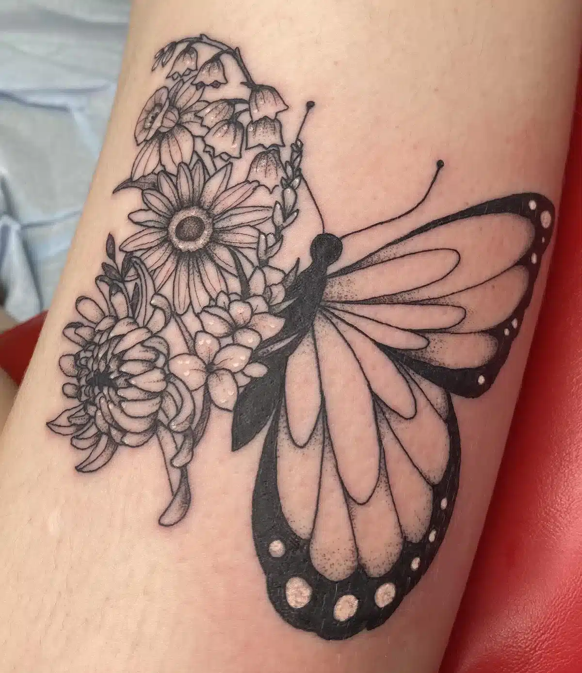 Half-butterfly-tattoo