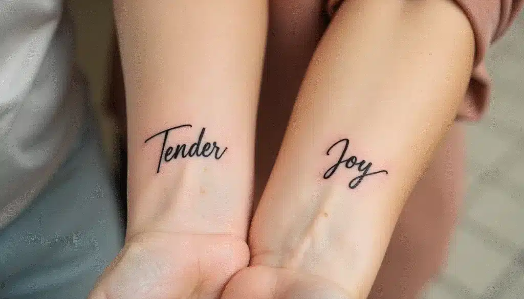 Matching Words tattoo