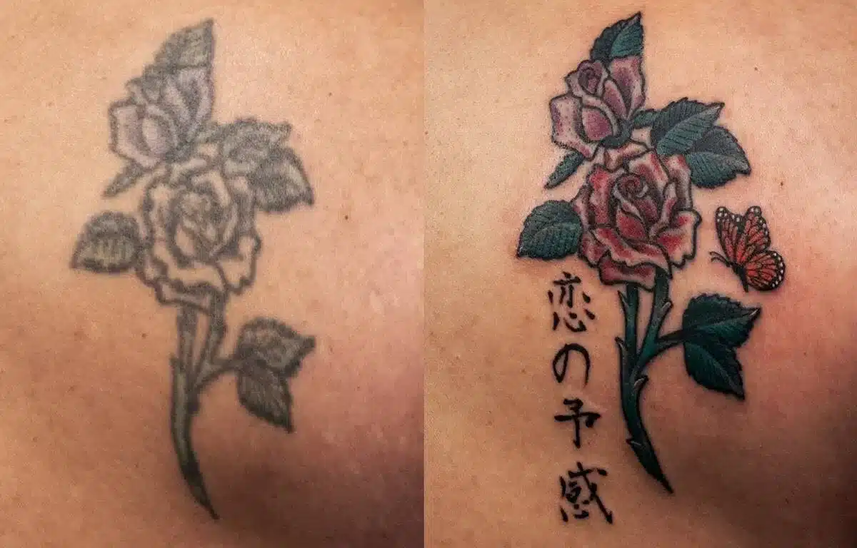 Faded Color Into Fine
Blackwork