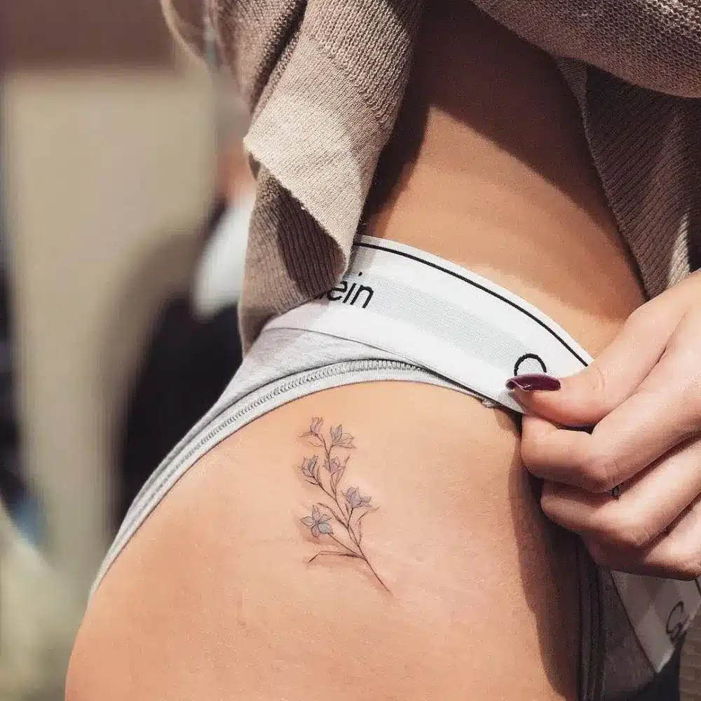 Hip tattoo