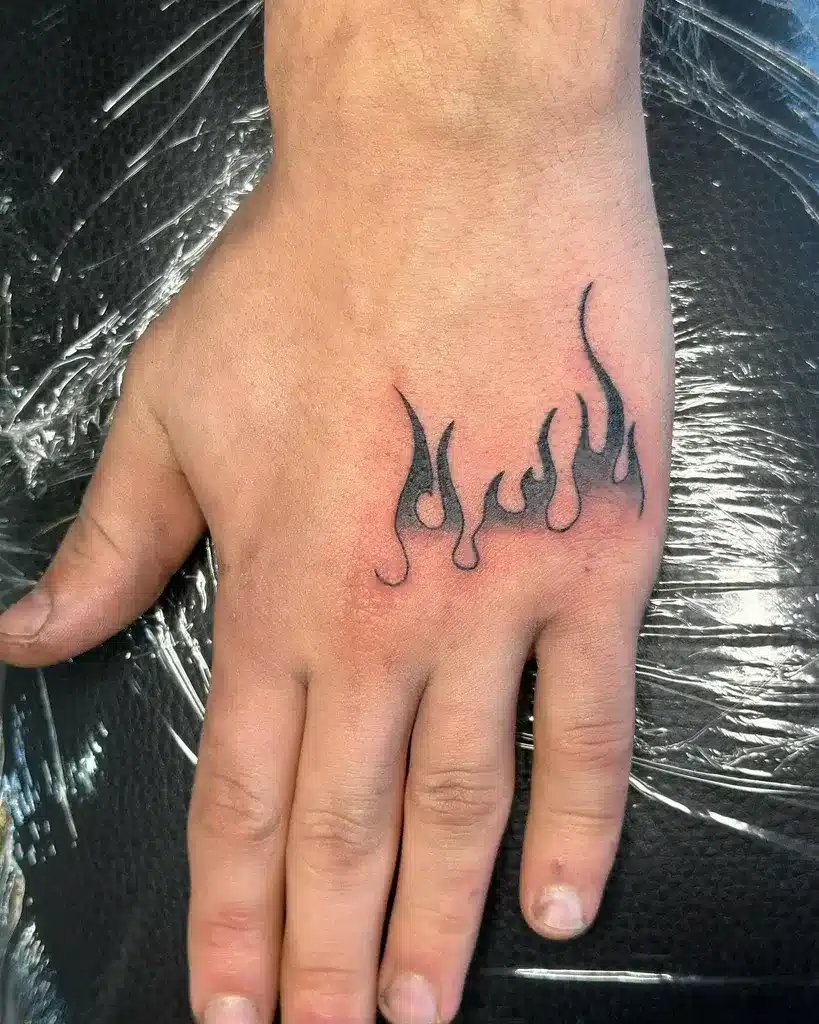 Flame tattoo