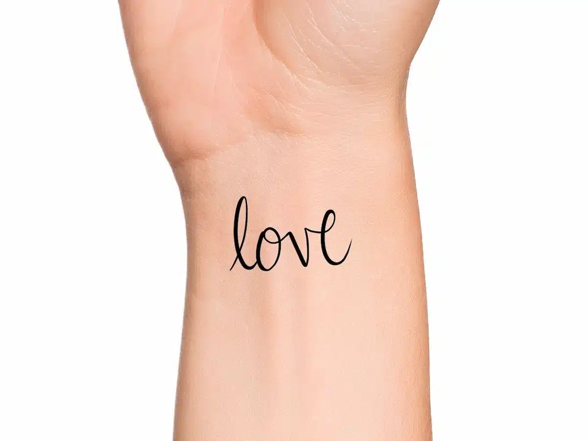 Retro Bold Love tattoo