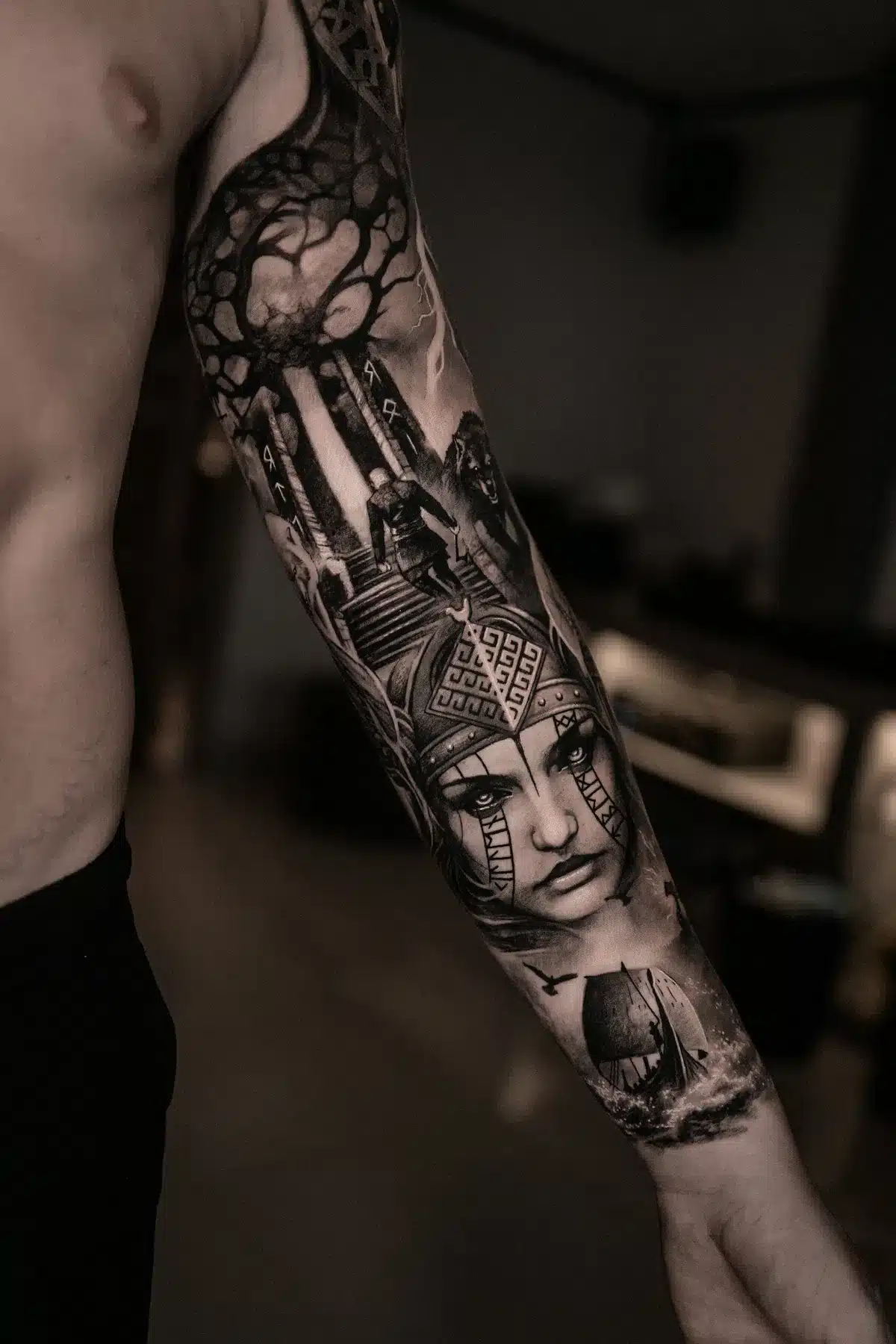 forearm stylish tattoo