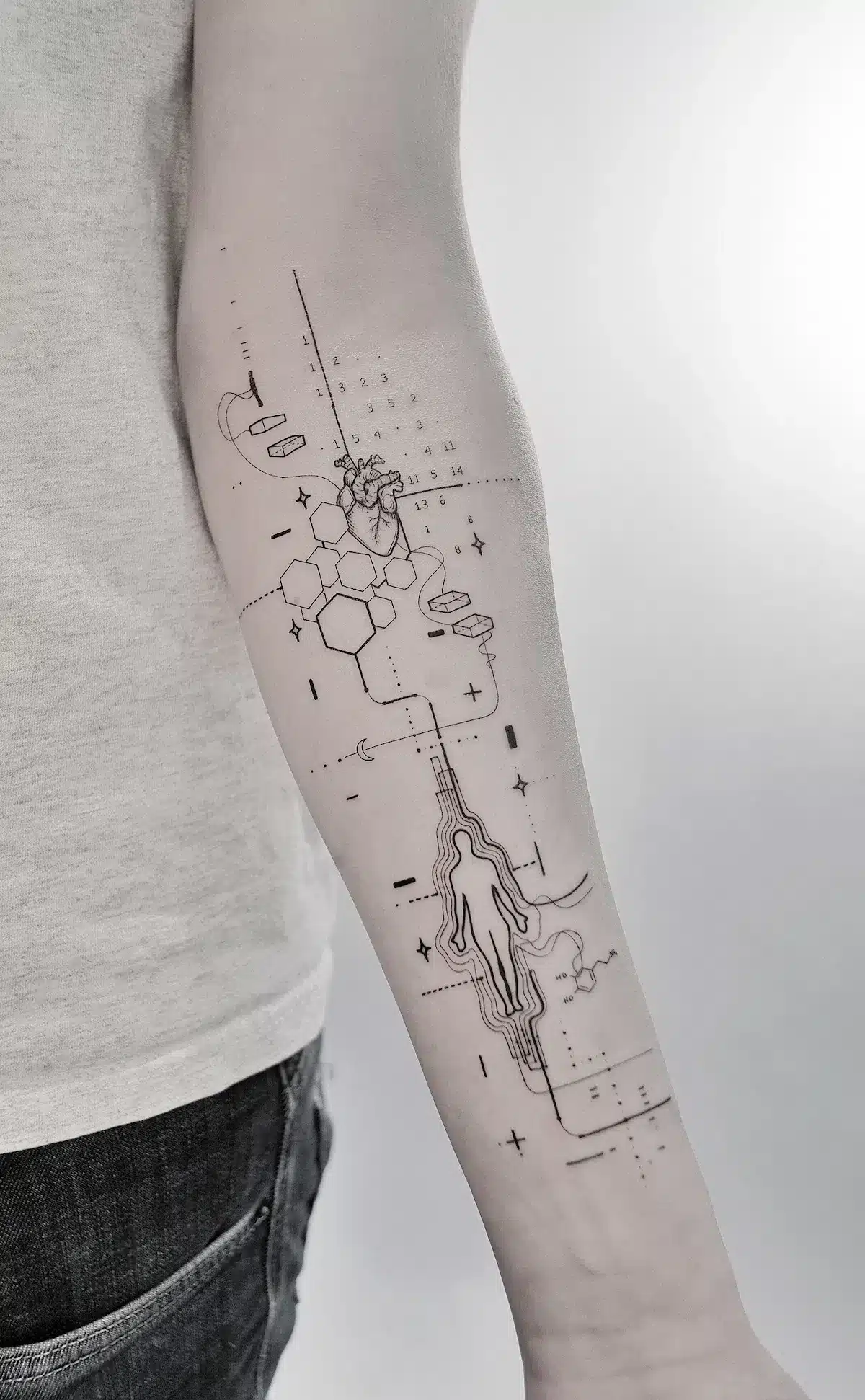 Fine-Line Portraits tattoo