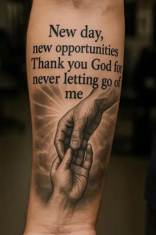 Script Work word tattoo