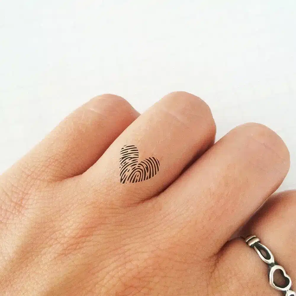 Fingerprint Dotwork tattoo