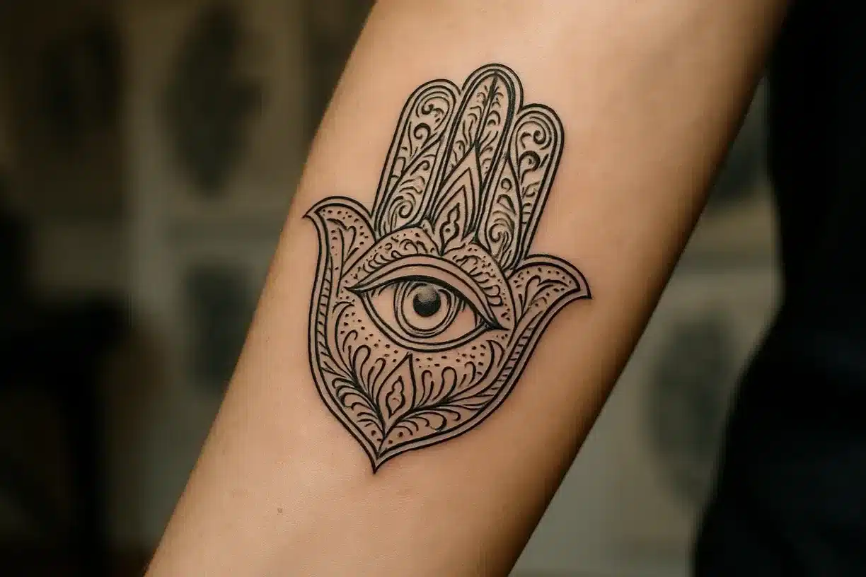 Eye-in-the-Palm Icon tattoo