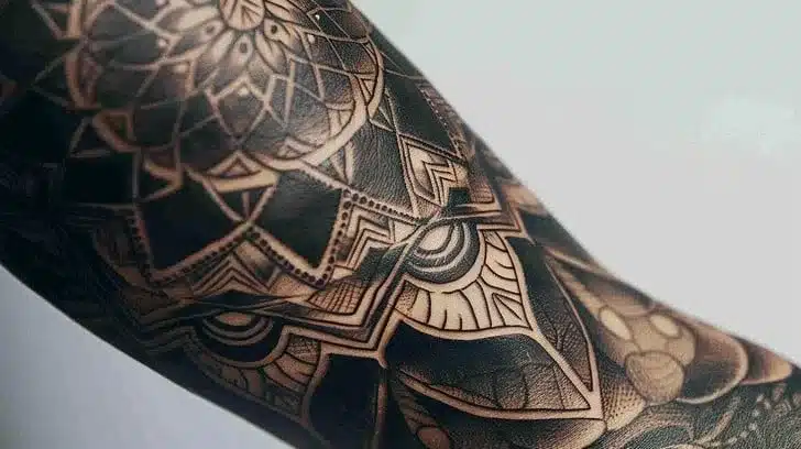 dark skin tattoo