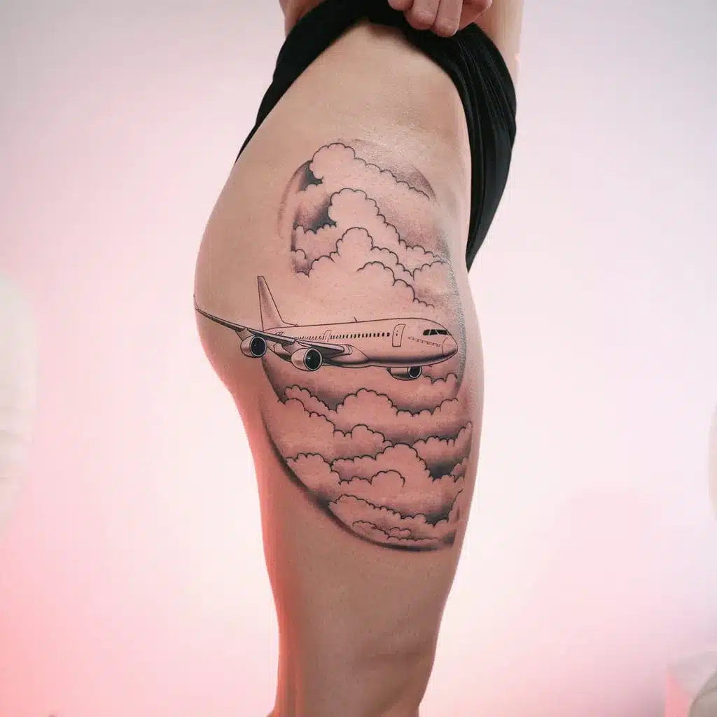 Airplane Window View