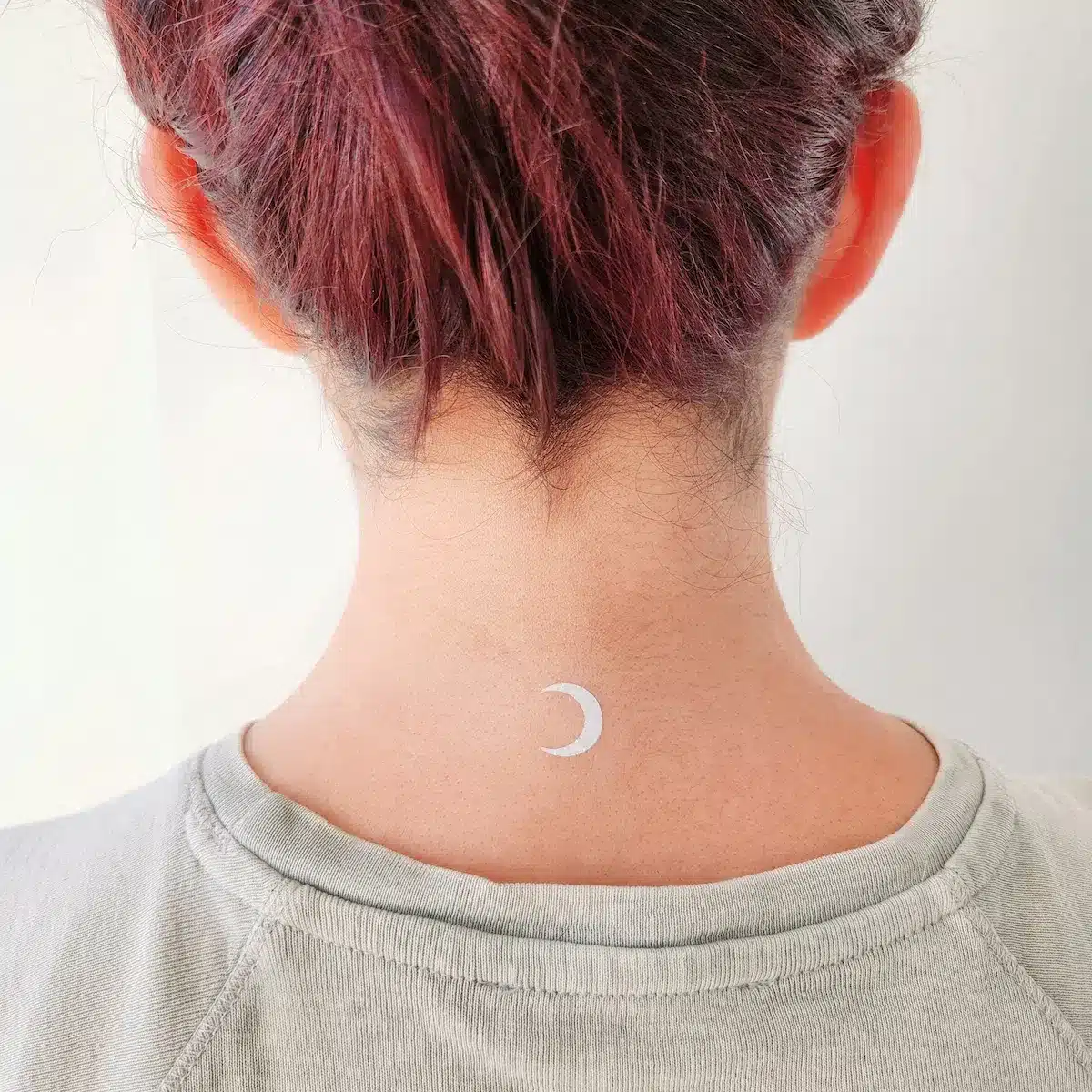 moon white tattoo