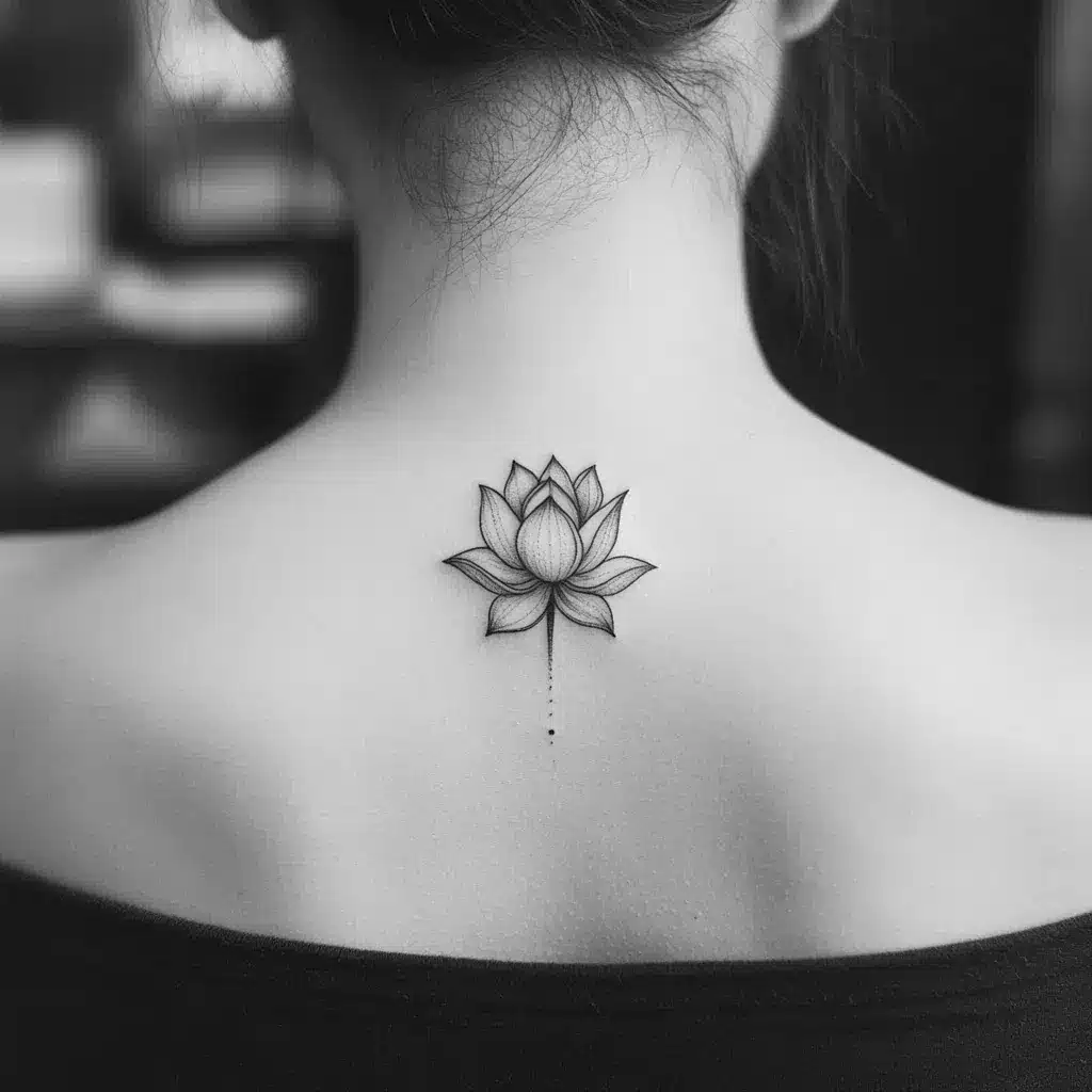 Lotus flower tattoo